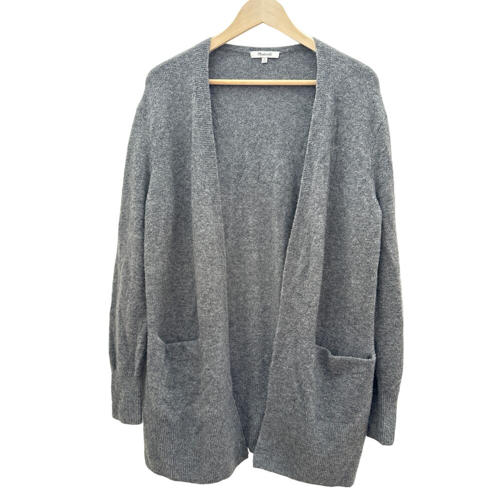 Madewell Wool Blend Open Front Cardigan